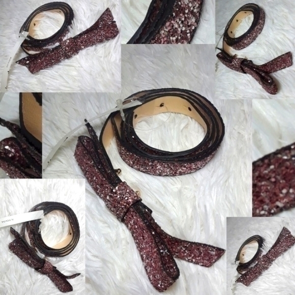 Kate Spade Sample Sale Classic Glitter Leather Bel